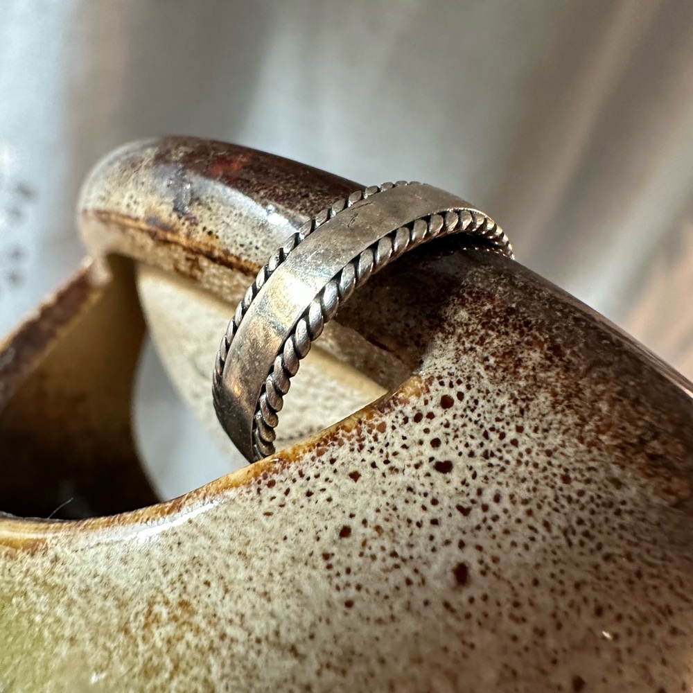 Sterling Silver Adjustable Rope Ring - image 7